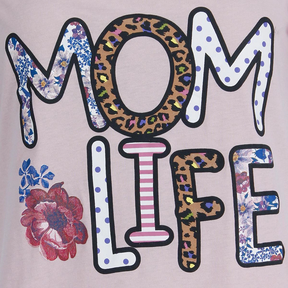 Not Tired Women's Mom Life Short Sleeve Night Shirt