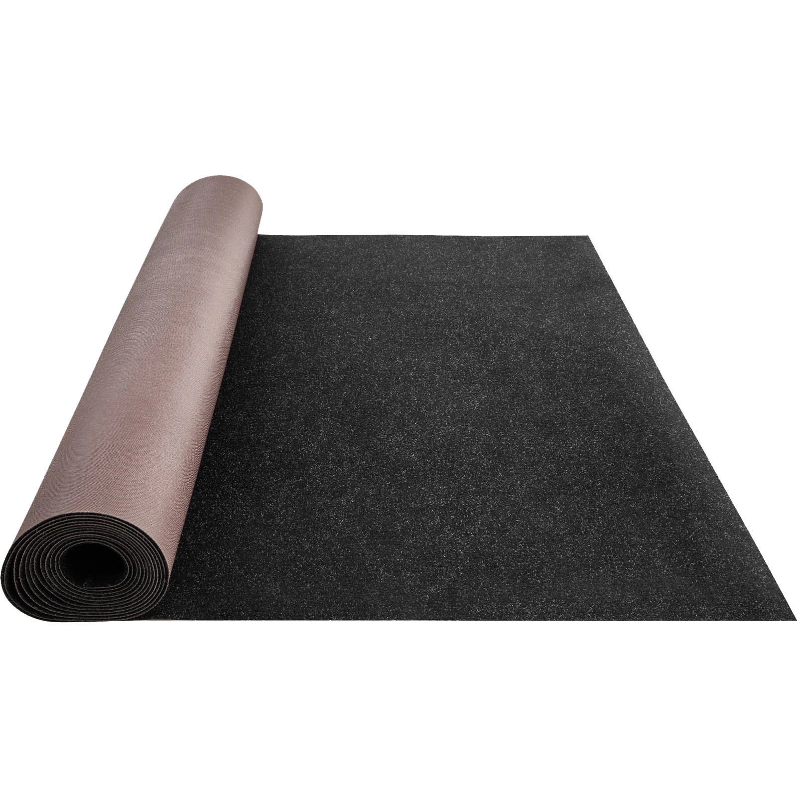 HONGGE Boat Carpet 6 ft Marine Carpet for Boats Waterproof Black Indoor Outdoor Carpet with Marine Backing Anti-Slide