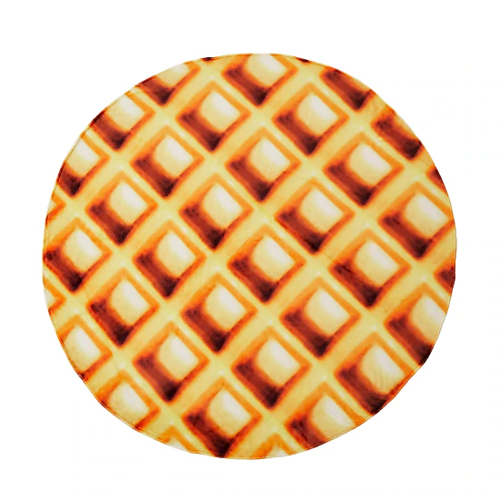 Unikome Flannel Blanket, Round Wrap Blanket, Soft Funny Food Throw Blanket