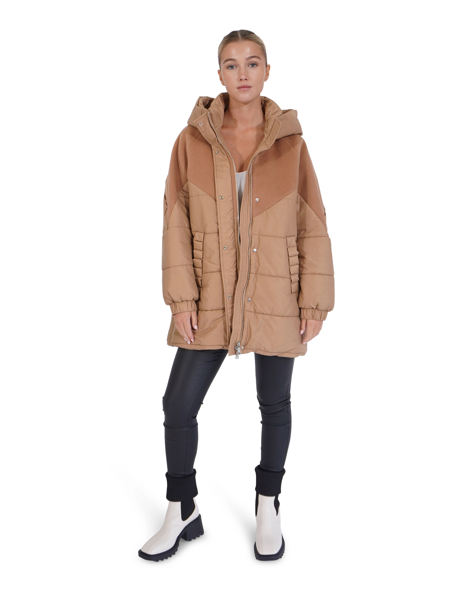 Belle & Bloom Womens Say It Again Quilted Jacket