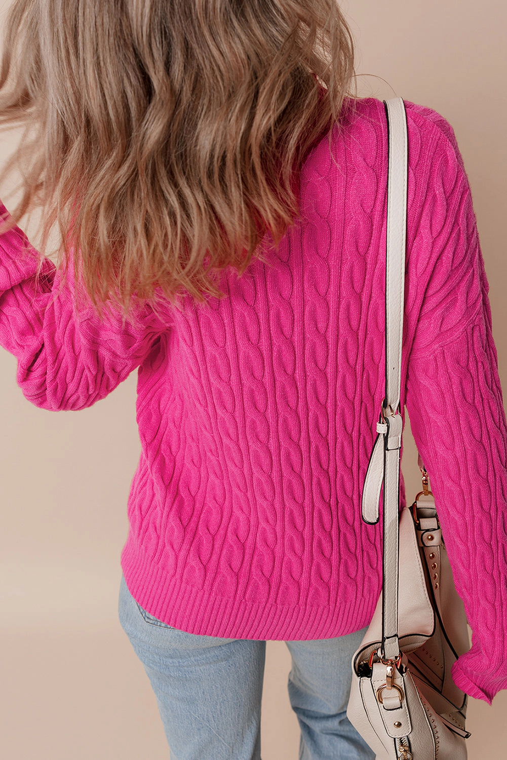 Threaded Pear Women's Lola High Drop Shoulder Sweater