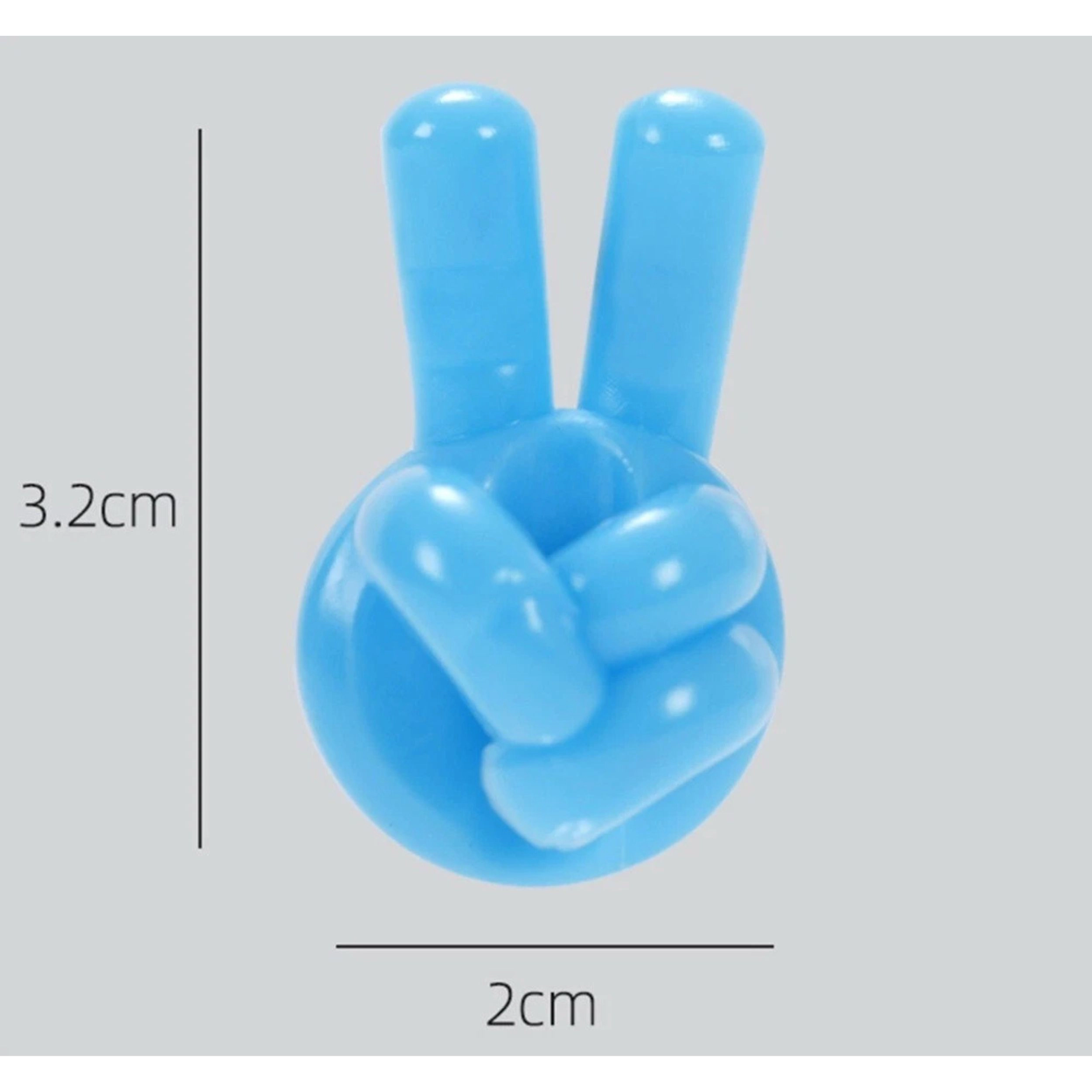 Home Collection Pack of 20 Silicone Finger Wall Hooks Self Adhesive Cord Clips
