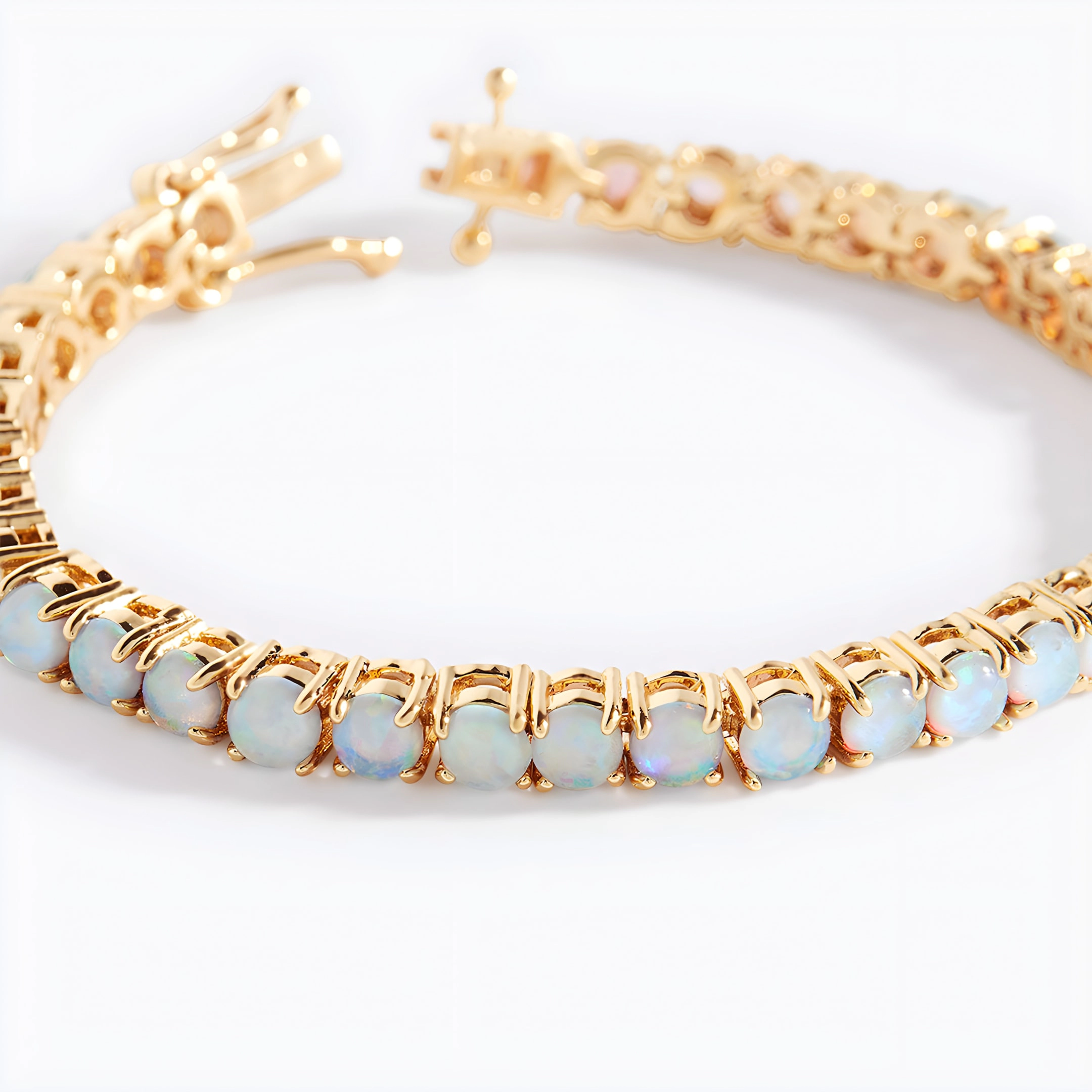 Mint & Lily Women's Blue Opal Tennis Bracelet