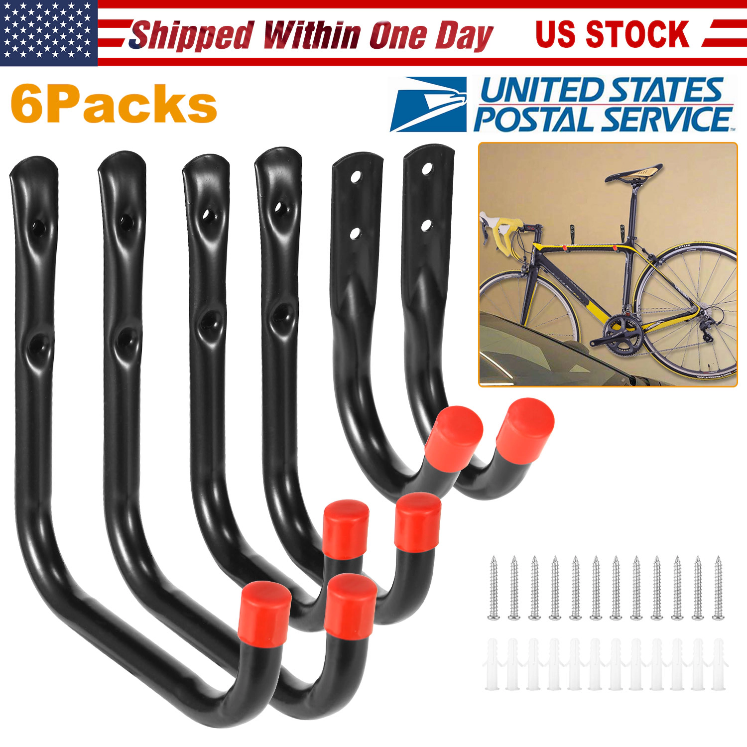 IMounTEK Unisex Heavy Duty Wall Storage Hooks 6-Pack