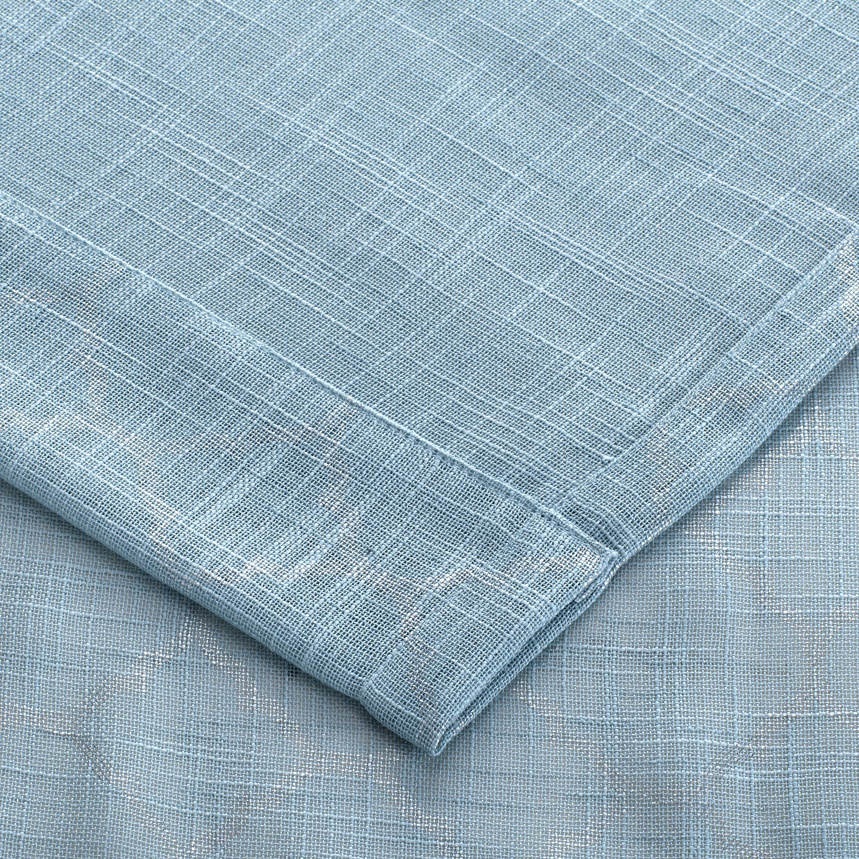 Kate Aurora Living 2 Pack Shabby Metallic Trellis Pastel Sheer Grommet Curtains