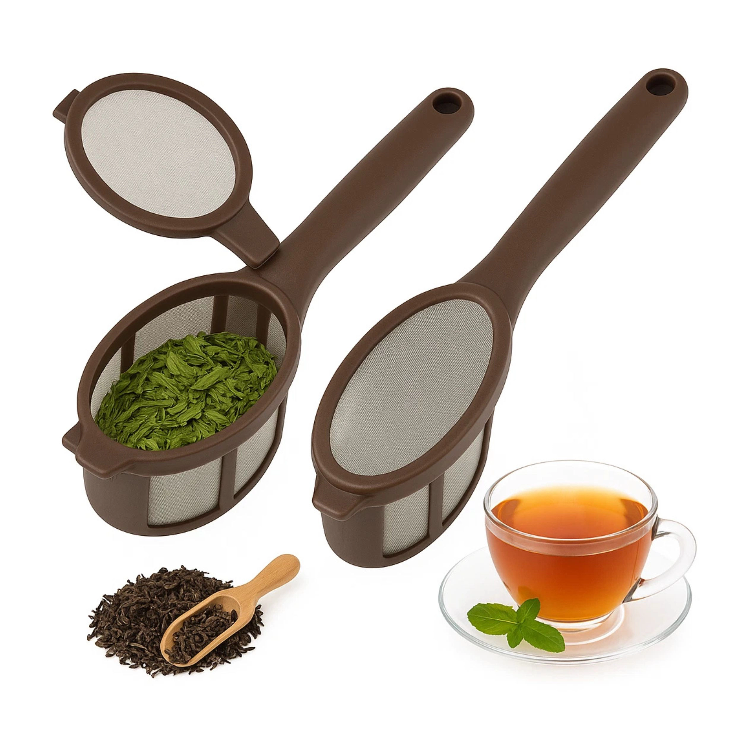 Home Collection Pack of 2 Reusable Coffee & Tea Brew Stick Infusers