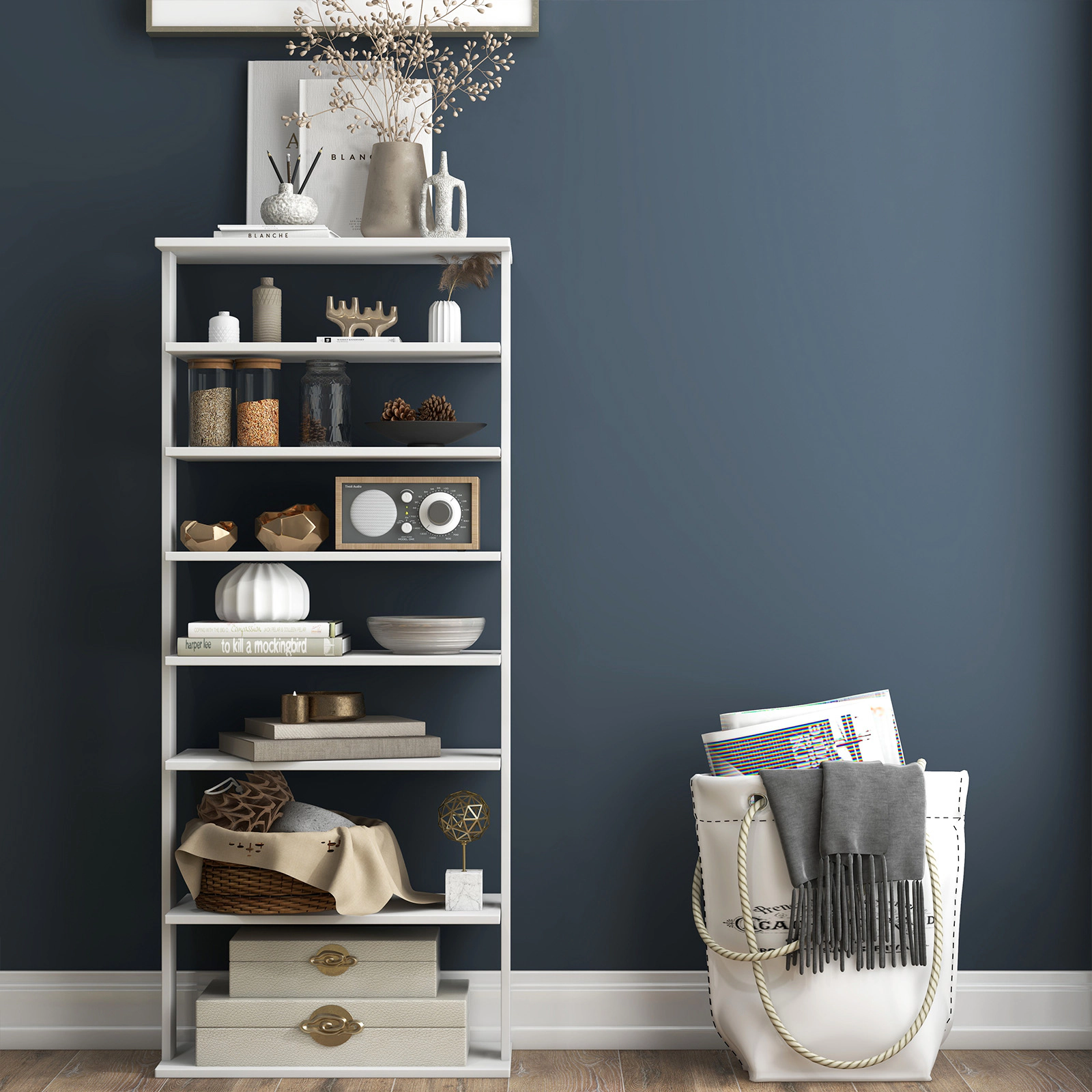 Hivvago 7-Tier Dual Shoe Rack Free Standing Shelves Storage Shelves Concise