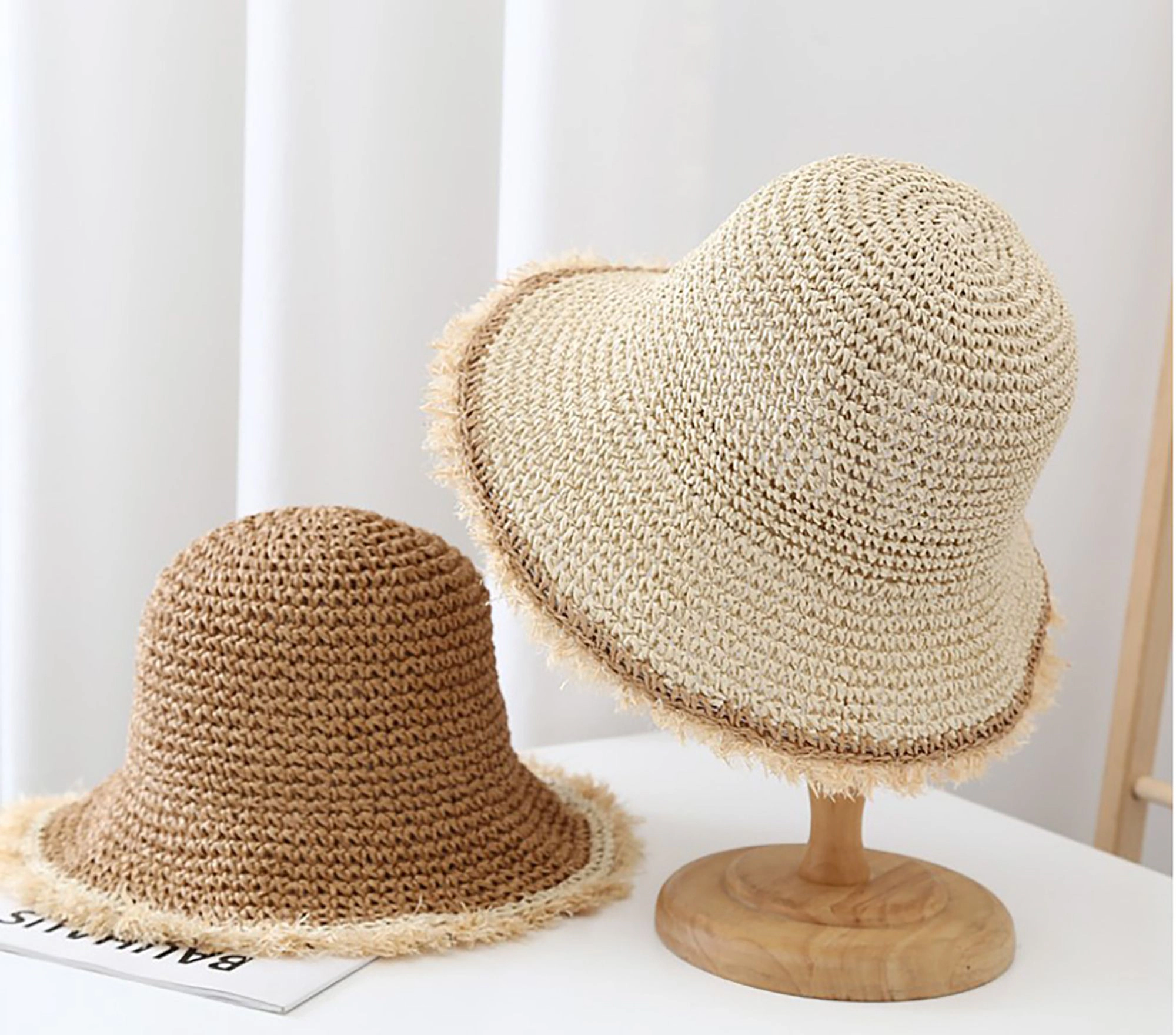 Anna-Kaci Womens Packable Straw Sun Hat Breathable Summer Beach Travel