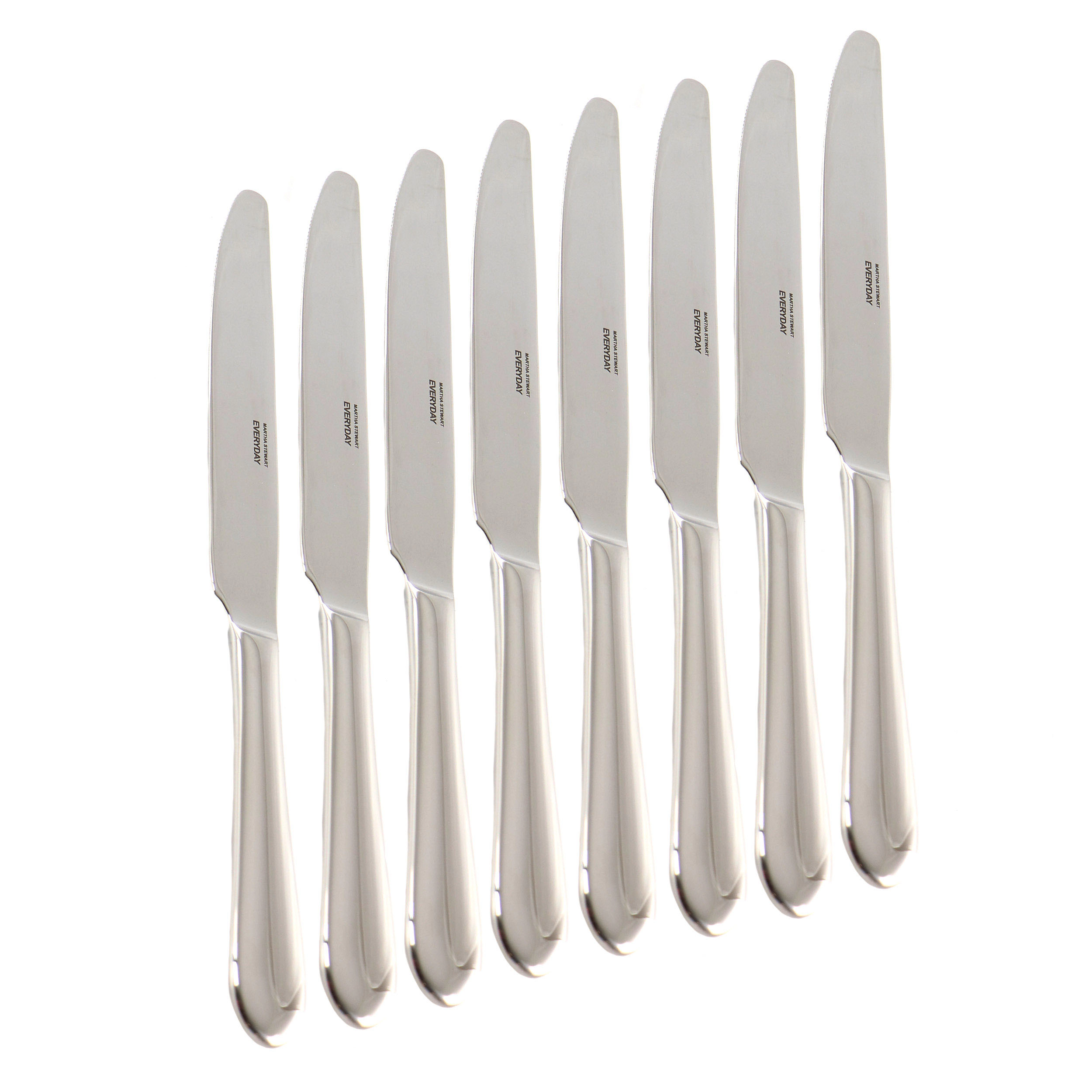 Martha Stewart Everyday 8 Piece Stainless Steel Dinner Knife Set