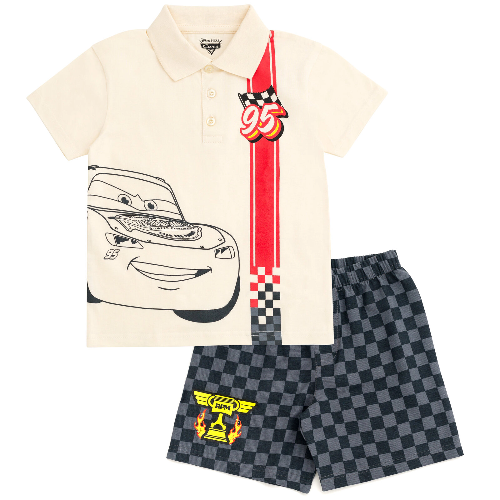 Disney Boys' 2-Piece Polo Shirt and Shorts Set