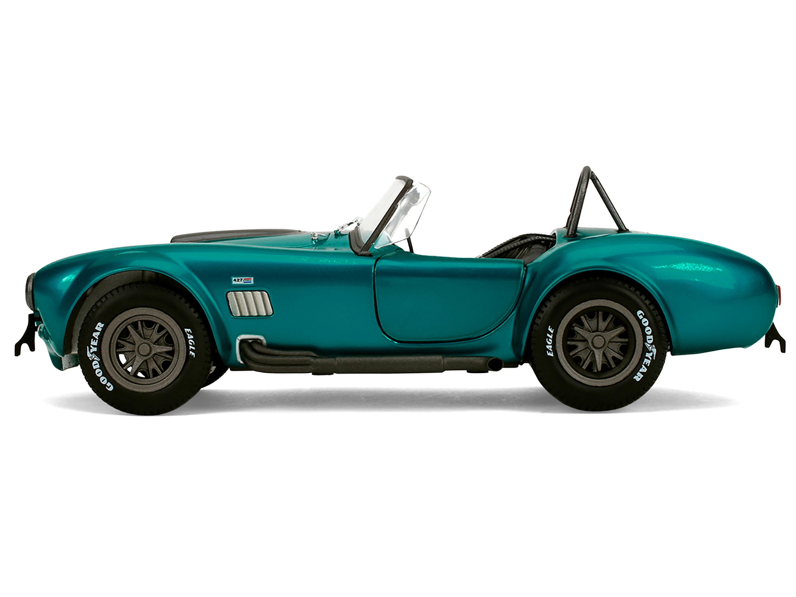 Jada Shelby Cobra 427 MKII Teal Metallic with Gray Stripes "Pink Slips" Series 1/18 Diecast Model Car by Jada