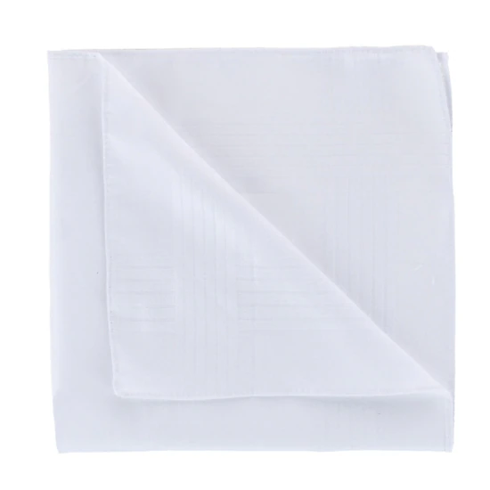 Essentials by Trafalgar Classic White 3 Pack Handkerchiefs