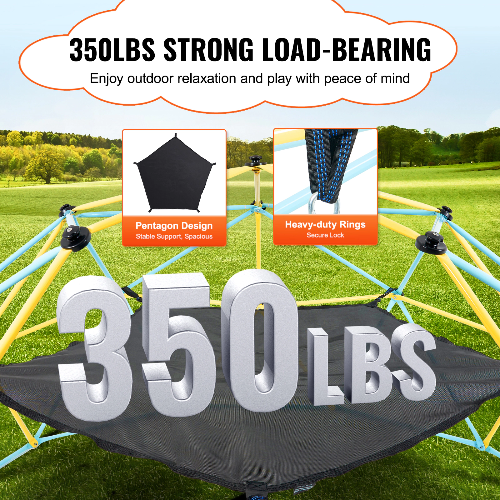 HONGGE Outdoor Jungle Gym Dome Climber for Climbing