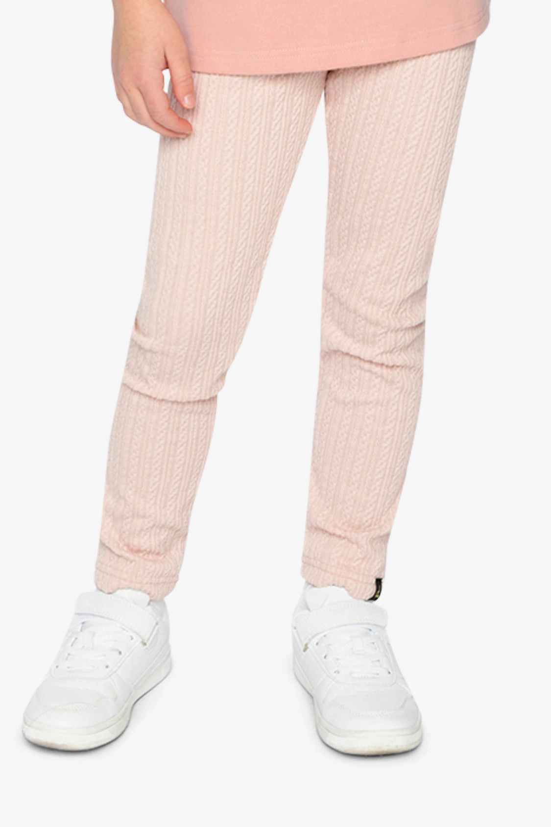 Deux par Girls Ribbed Jacquard Leggings
