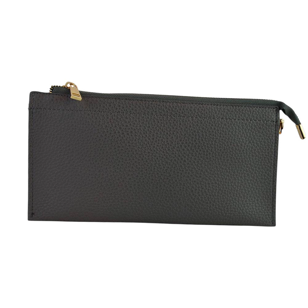 Fashnzfab Faux Leather Slim Wallet Crossbody Bag