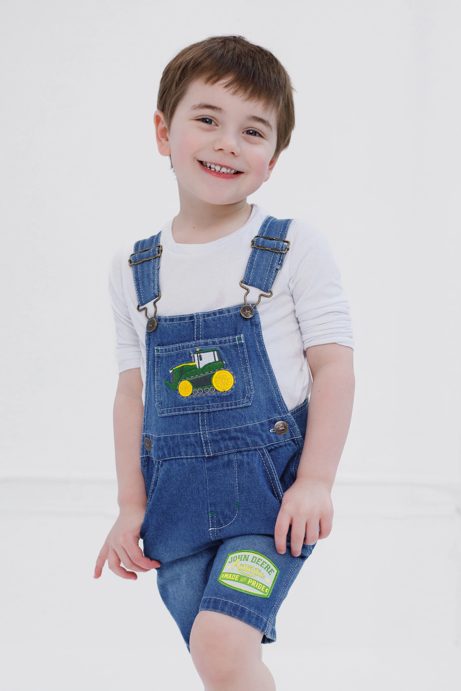 John Deere Boys' Denim Shortall