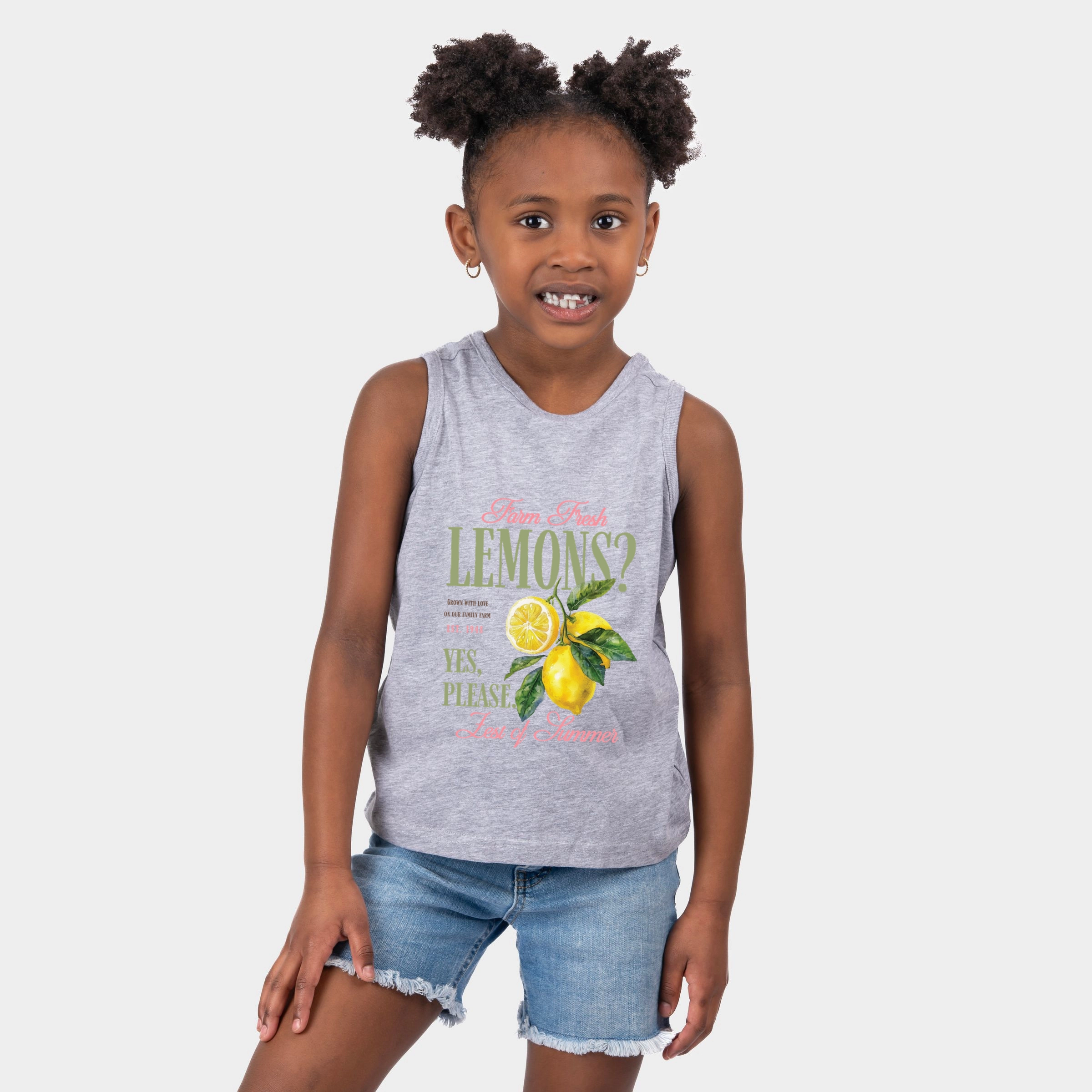 The Juniper Shop - Farm Fresh Lemons Zest of Summer Youth Tank Top