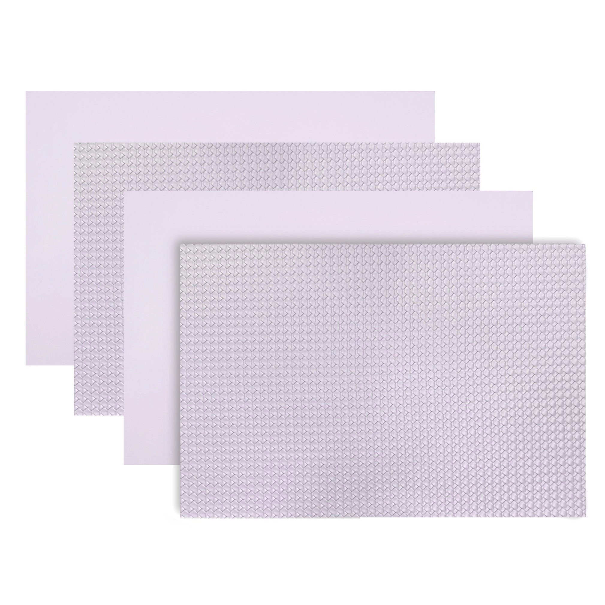 Dainty Home Montclair Reversible Premium Faux Leather 12" x 18" Rectangular Placemats Set of 4