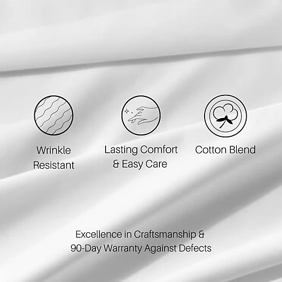 Egyptian Linens 650 Thread Count Easy Care 22 Inch Extra Deep Pocket ...