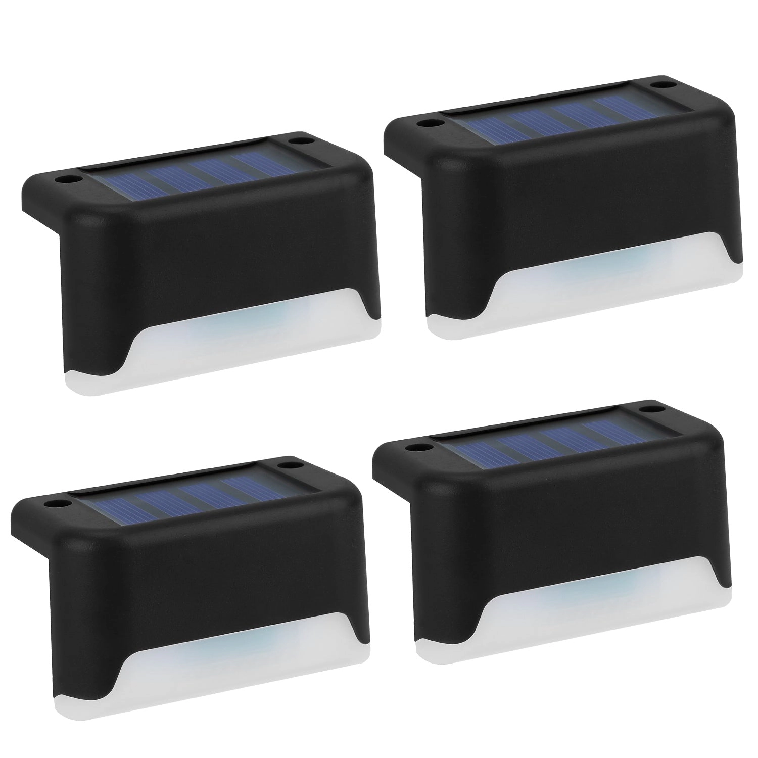 GBruno Solar LED Step Lights 4-Pack Outdoor Waterproof