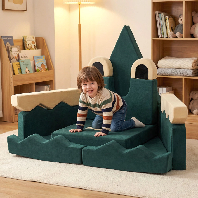 Hivvago 17 Pieces Modular Kids Play Couch For Inspiring Creativity
