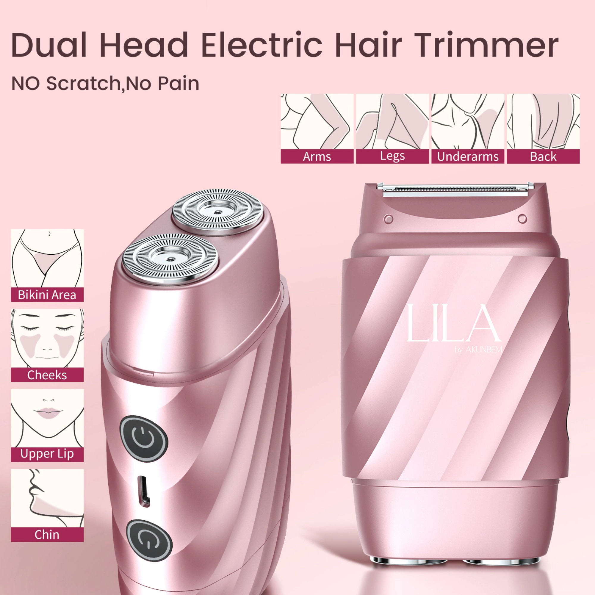 A And I Womens 3-in-1 Body & Facial Wet & Dry Electric Shaver