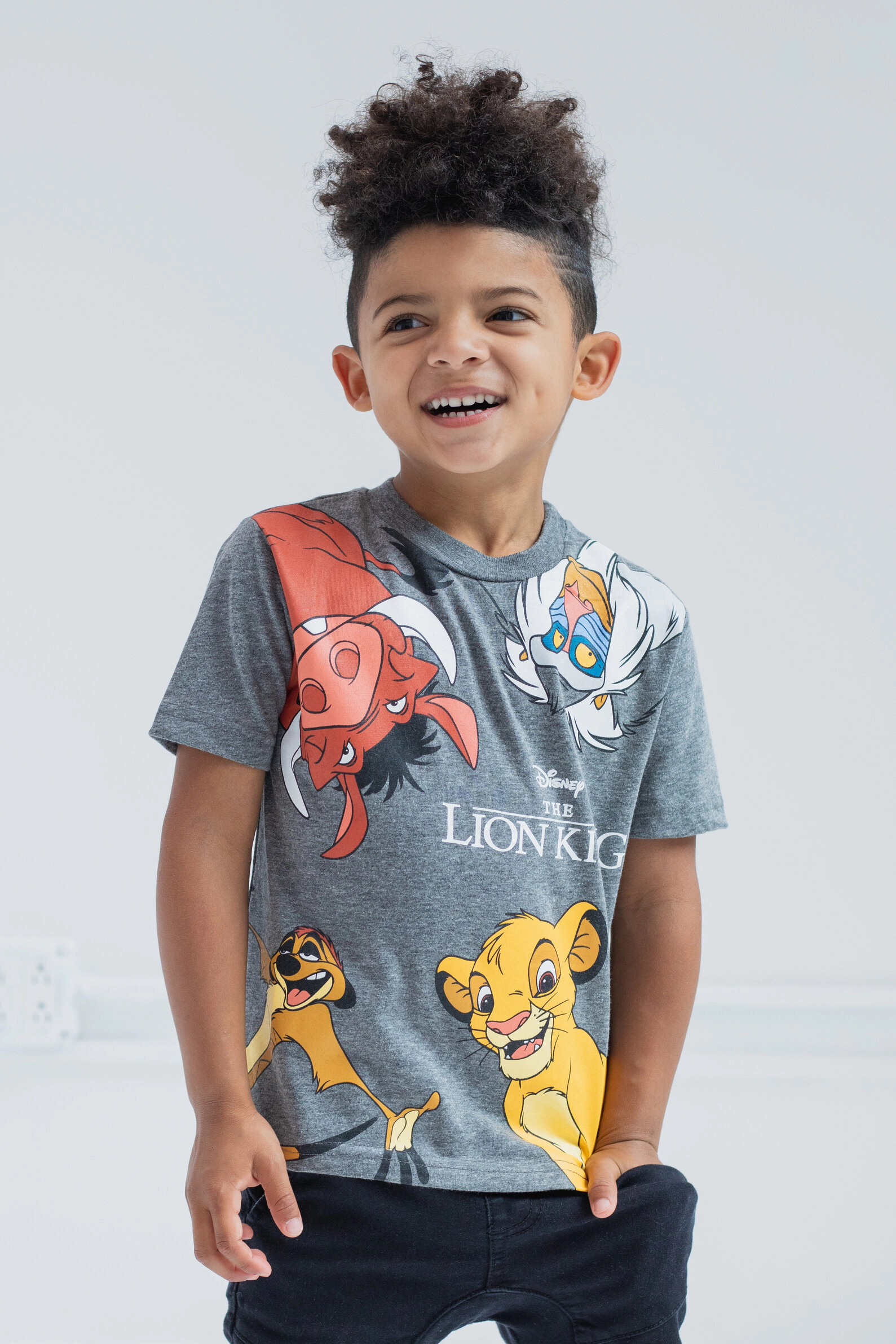 Disney Lion King Boys' 3-Pack Short Sleeve T-Shirt