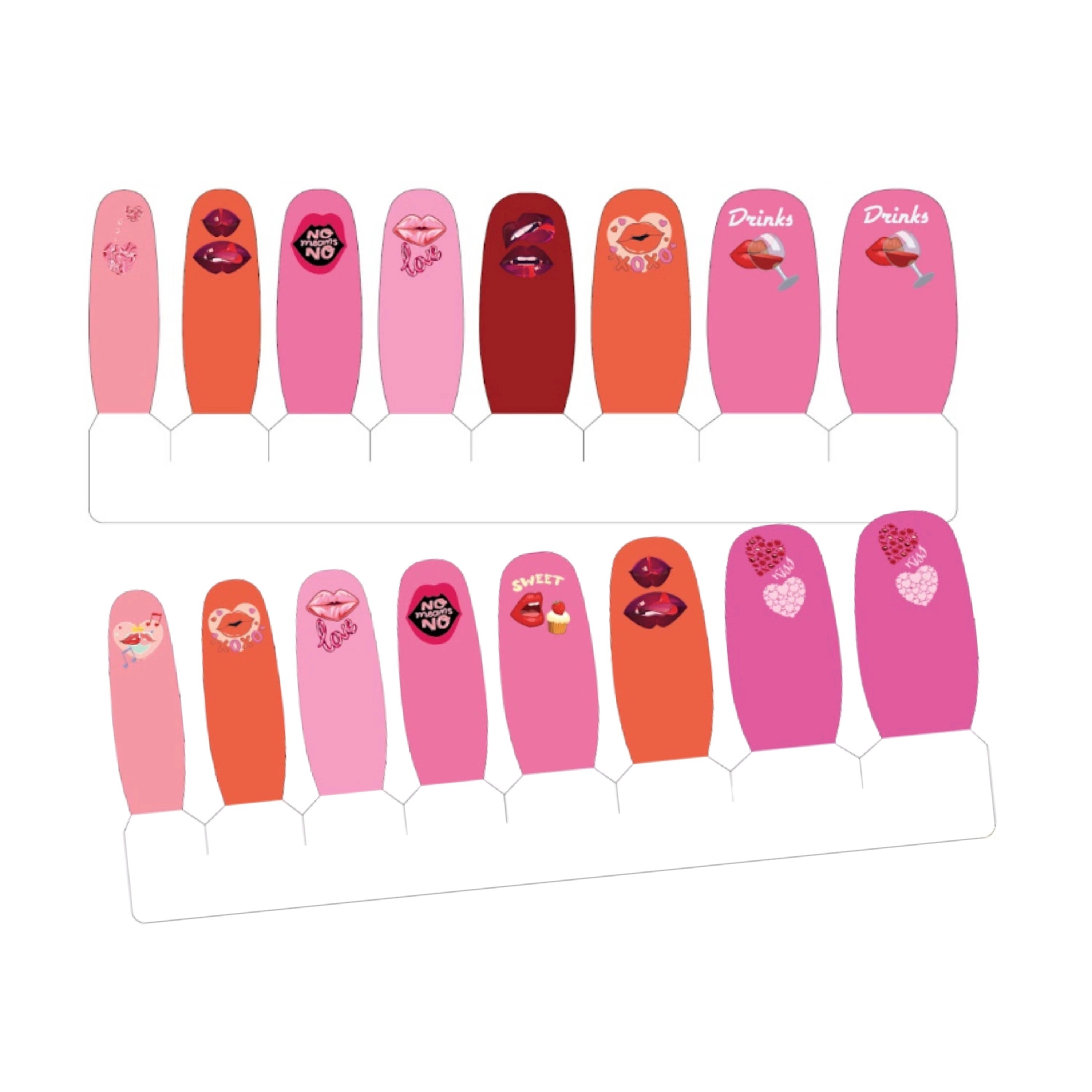 XPNail Women's Nail Polish Strips Pout 16ct