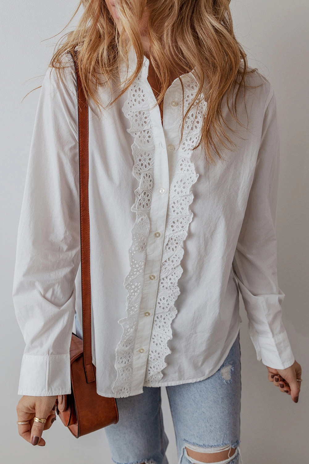 Threaded Pear Women's Zyla Turn Down Collar Shirt