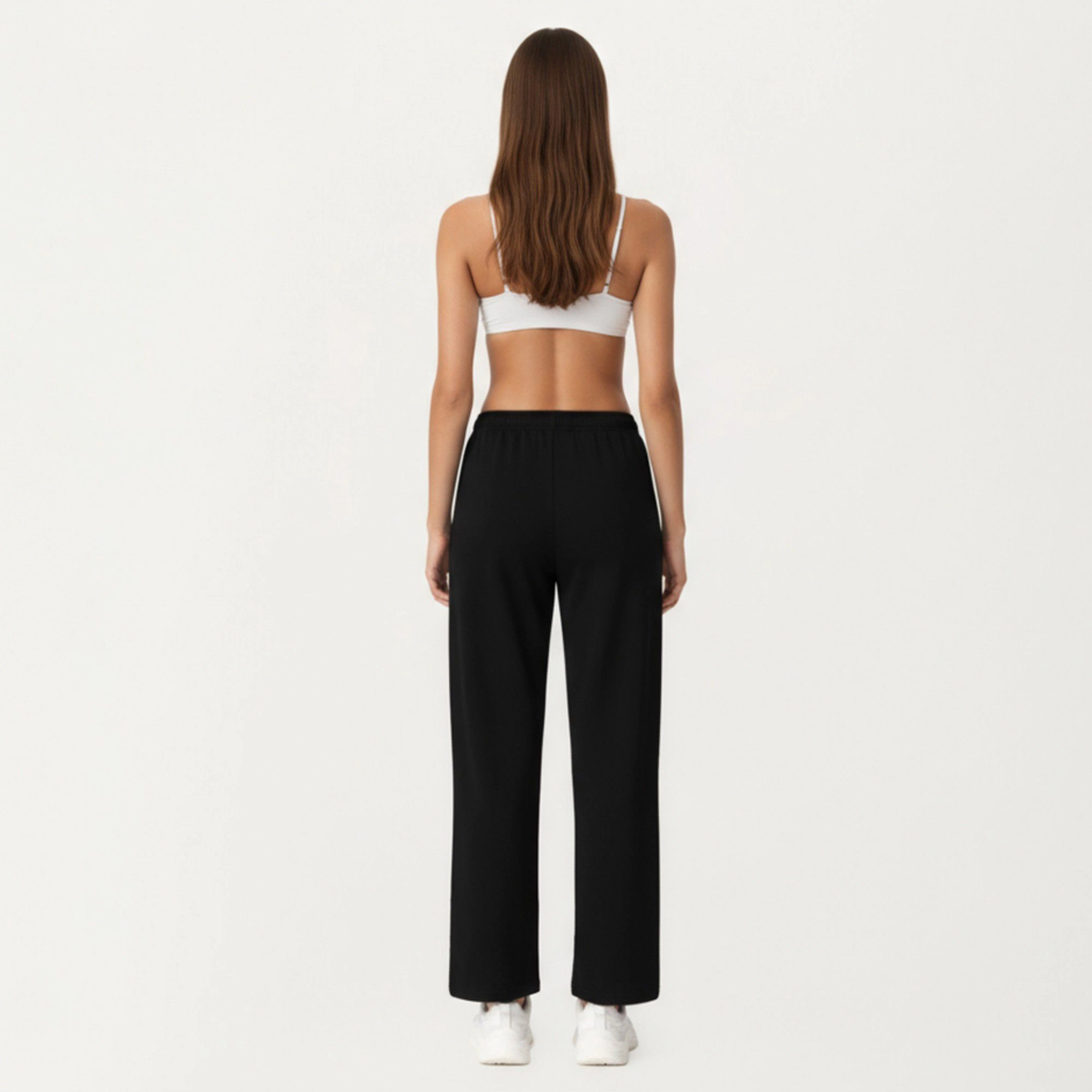 Anna-Kaci Women's High-Waist Relaxed Fit Sweatpants with Elastic Waistband and Side Pockets