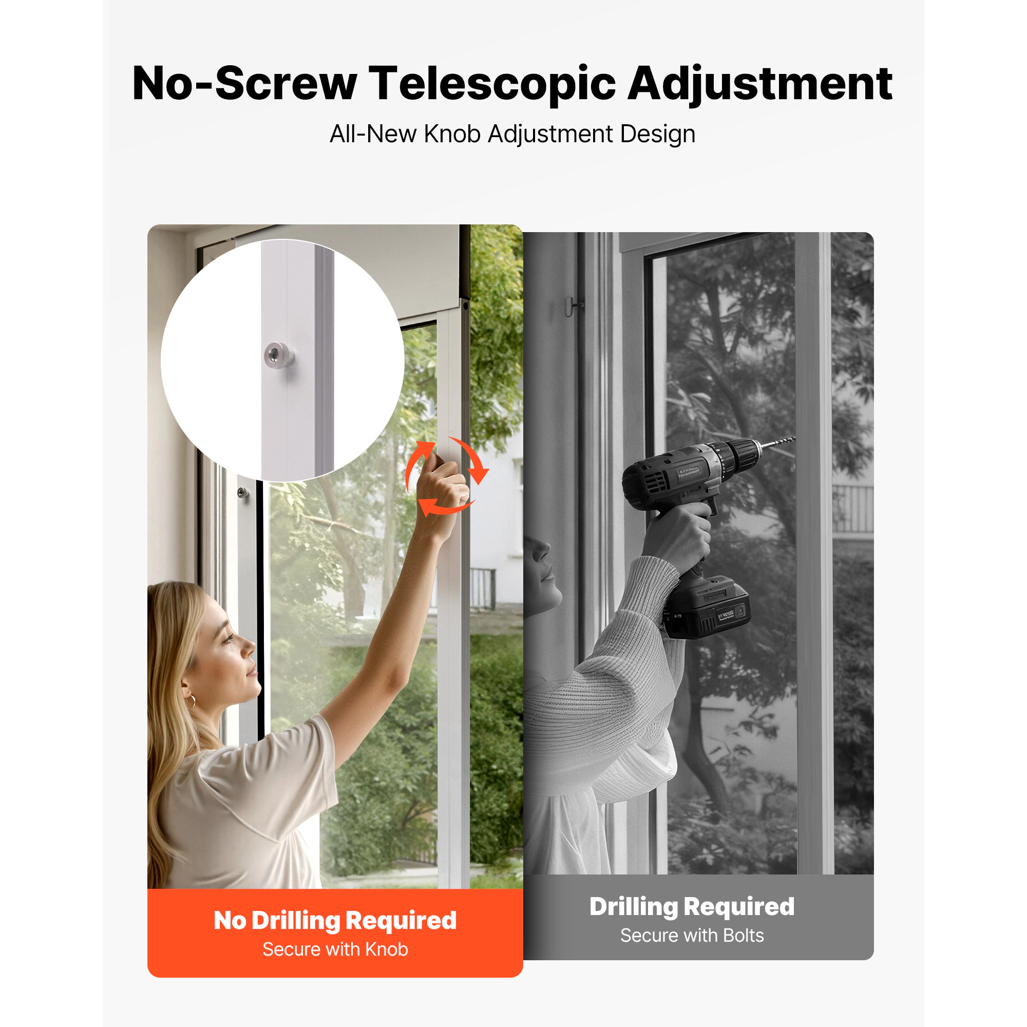 HONGGE Dog Door for Sliding Glass Door 91 to 96 in Adjustable Height Aluminum Alloy Frame with Metal Rotating Hinges