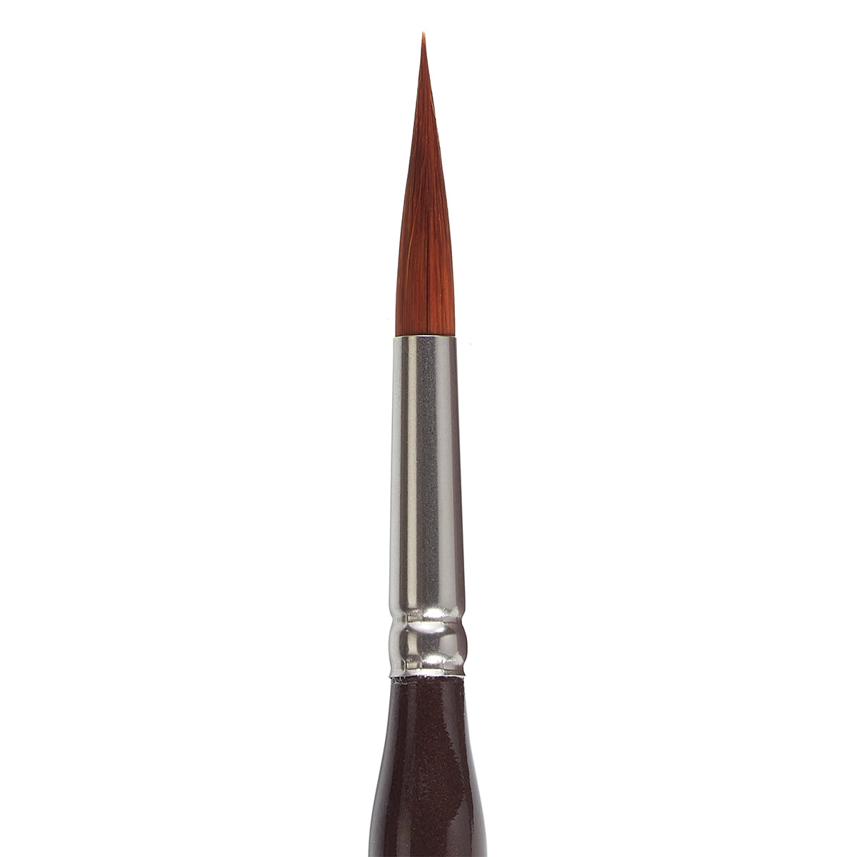 KINGART Precision 2020 Ultra Round Brushes - Amber Taklon, Ergonomic Short Handle