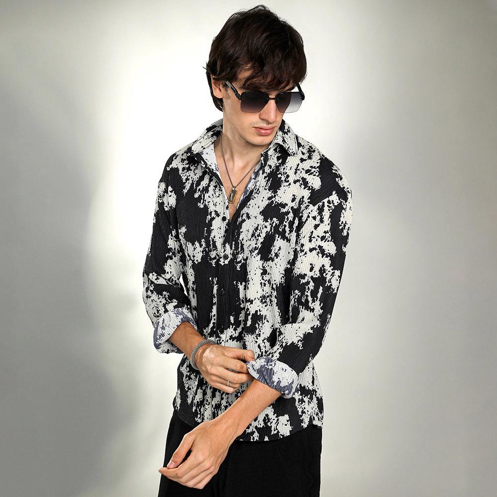 Splash-Pleat Shirt