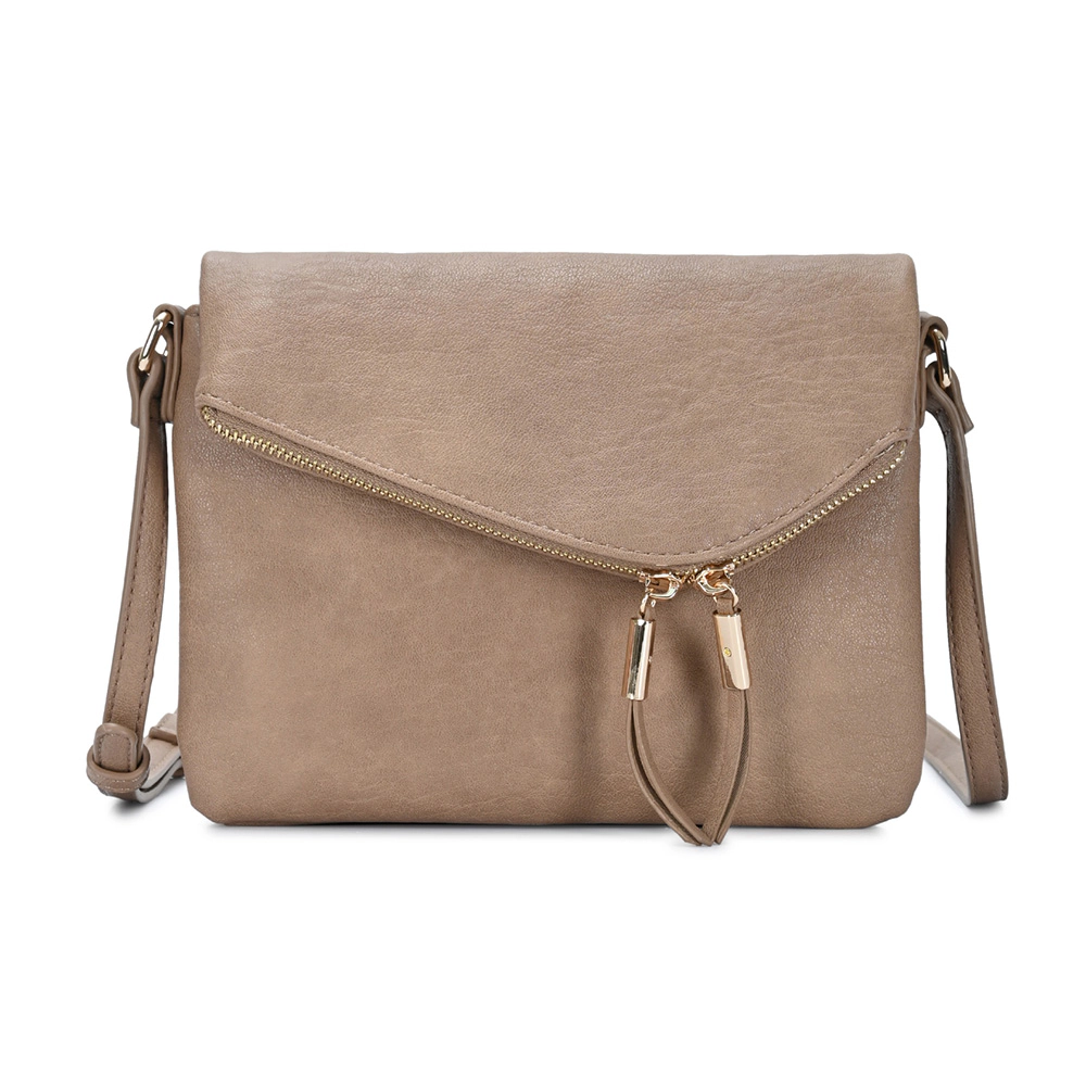 FASHNZFAB Faux Leather Envelope Crossbody Bag