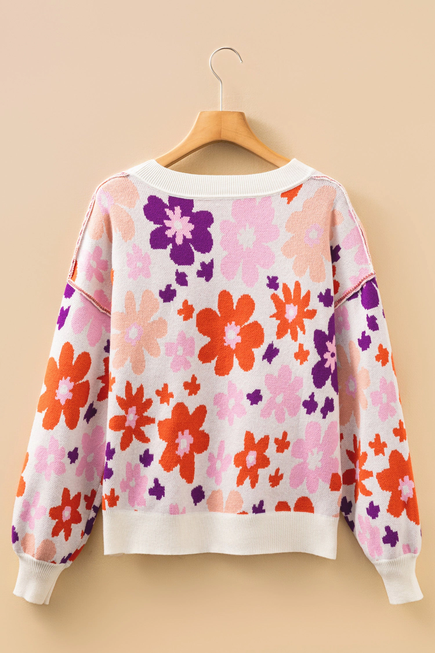 Threaded Pear Women's Jaylani Pattern Drop Shoulder Sweater