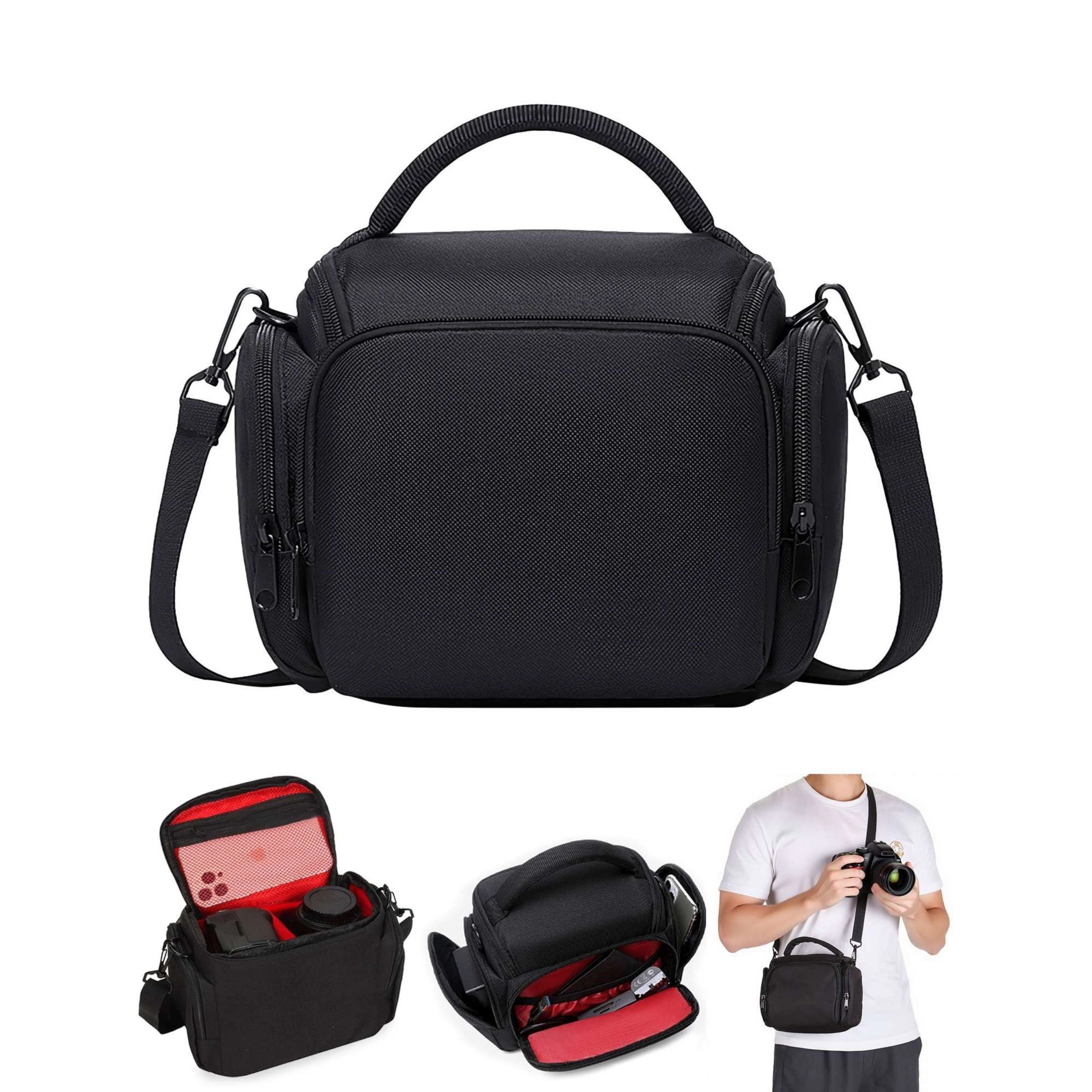 Home Collection Padded Waterproof Camera Crossbody Bag with Multi Pockets