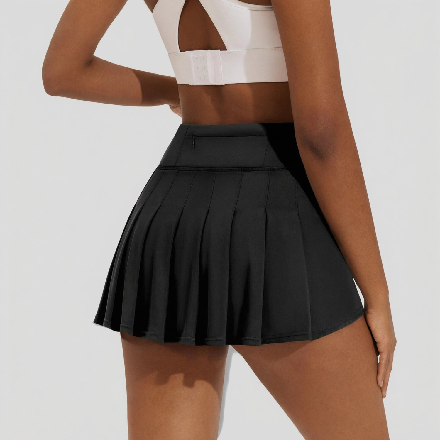 Pinspark Women's High Waist A-Line Mini Stretch Tennis Skirt