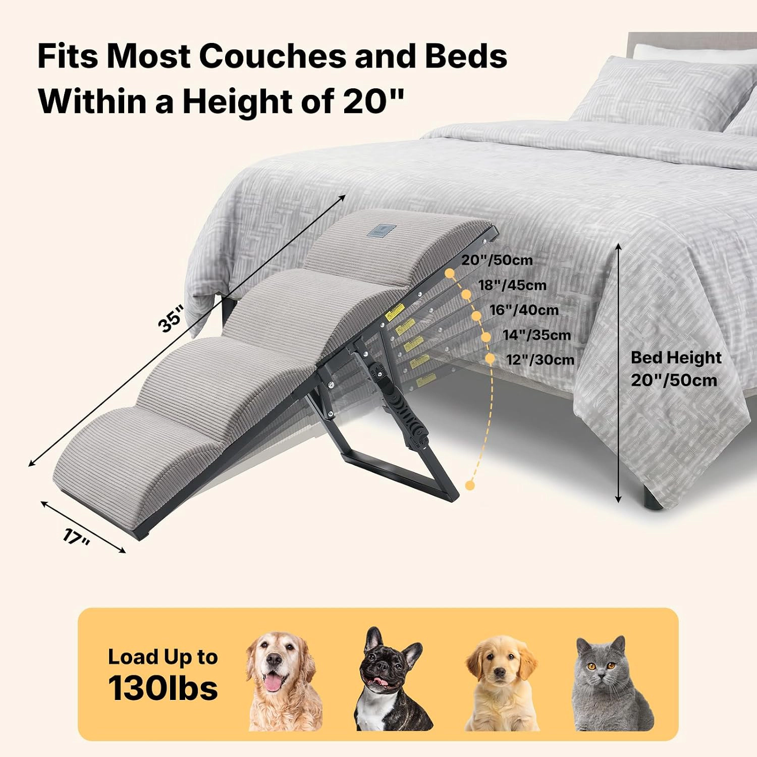 Veehoo Foldable Pet Ramps for Dogs