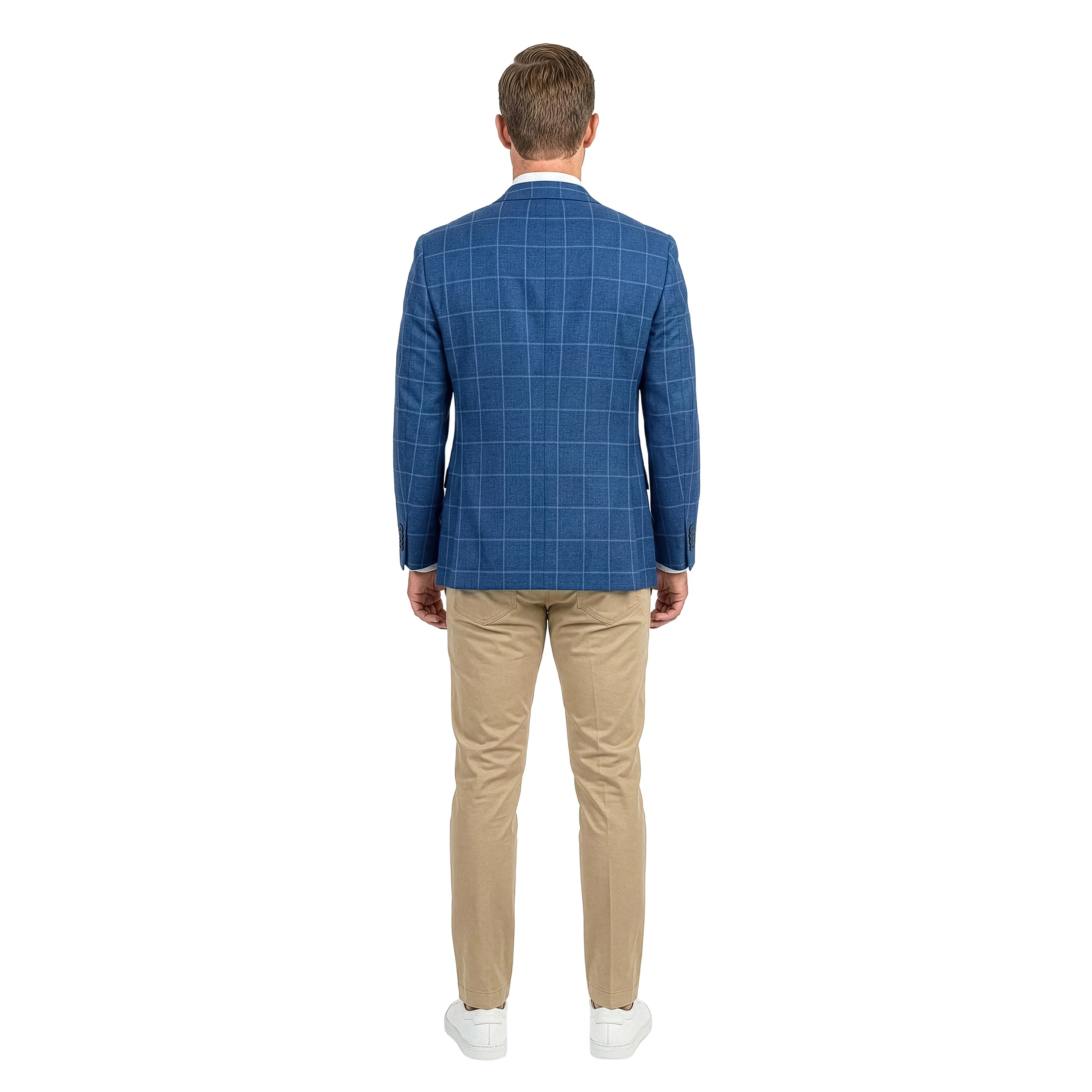 ZeGarie Mens Regular Fit Windowpane Sport Coat