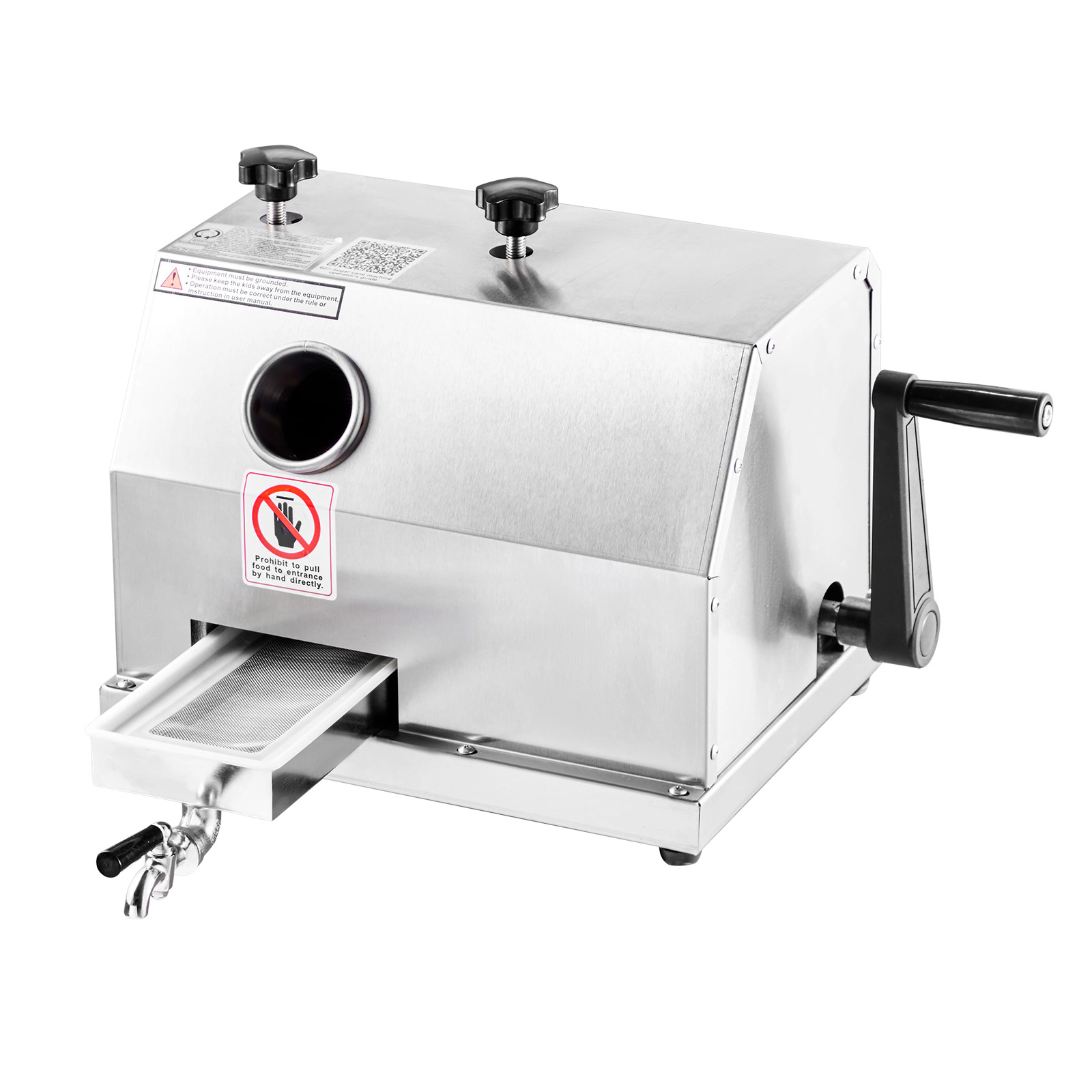 HONGGE Commercial Sugar Cane Juicer, Sugarcane Juicer Machine with High Output, Stainless Steel Rollers