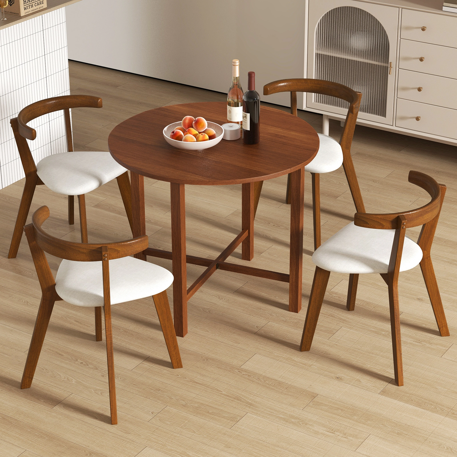 LJG Dual Drop Leaf Dining Table for Small Spaces
