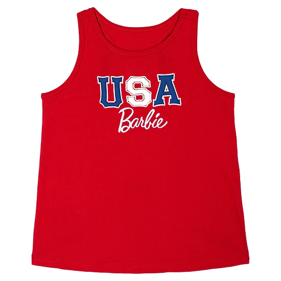 Barbie Girls' 2-Piece Sleeveless Tank Top and Shorts Set