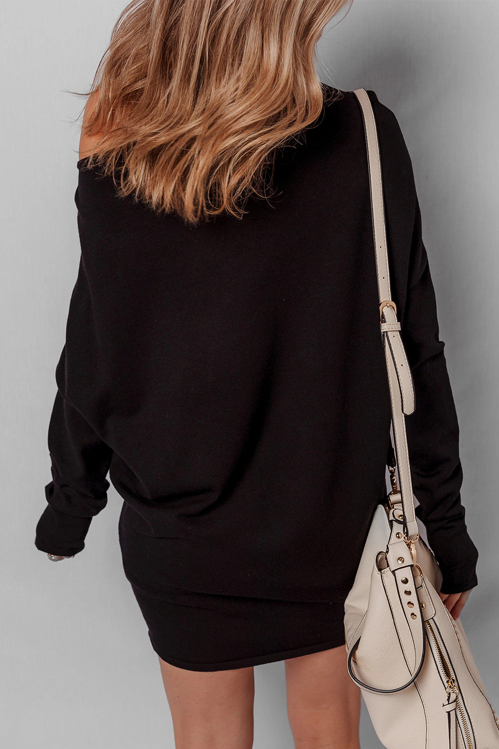 Threaded Pear Women's Scarlett Sleeve Shift Mini Sweater