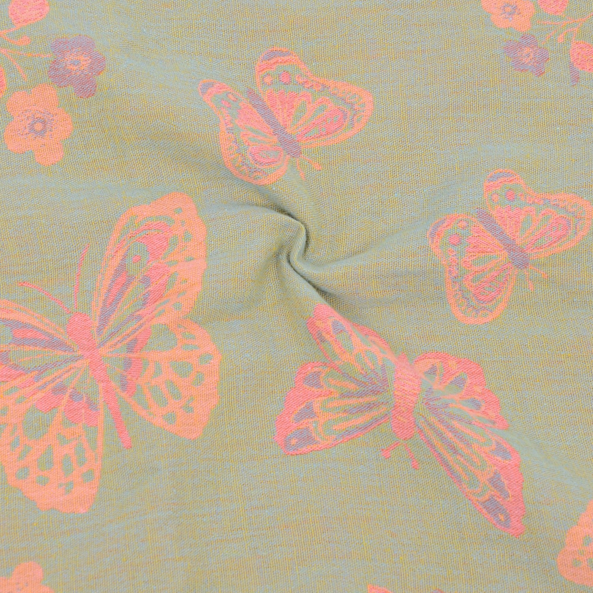 Alilang Unisex 2-Piece Cotton Pillowcases with Vibrant Butterfly Print Design for Bedroom, Soft and Comfortable Bedding