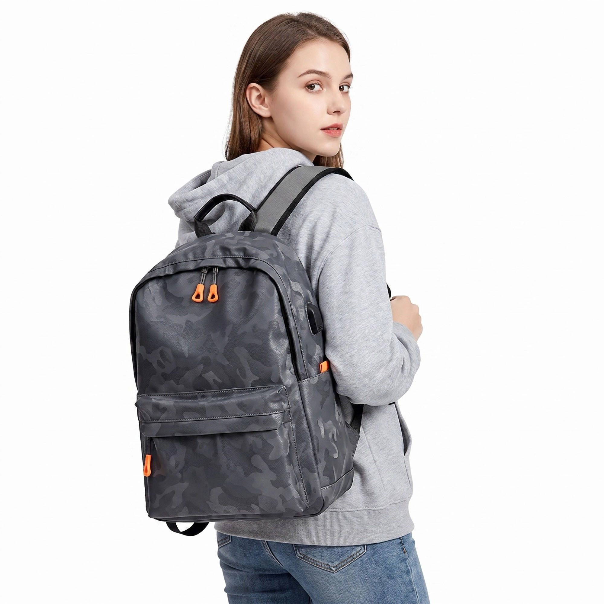 Alilang Women's Stylish Camouflage Laptop Backpack - Lightweight  School & Travel Bag for Men and Women