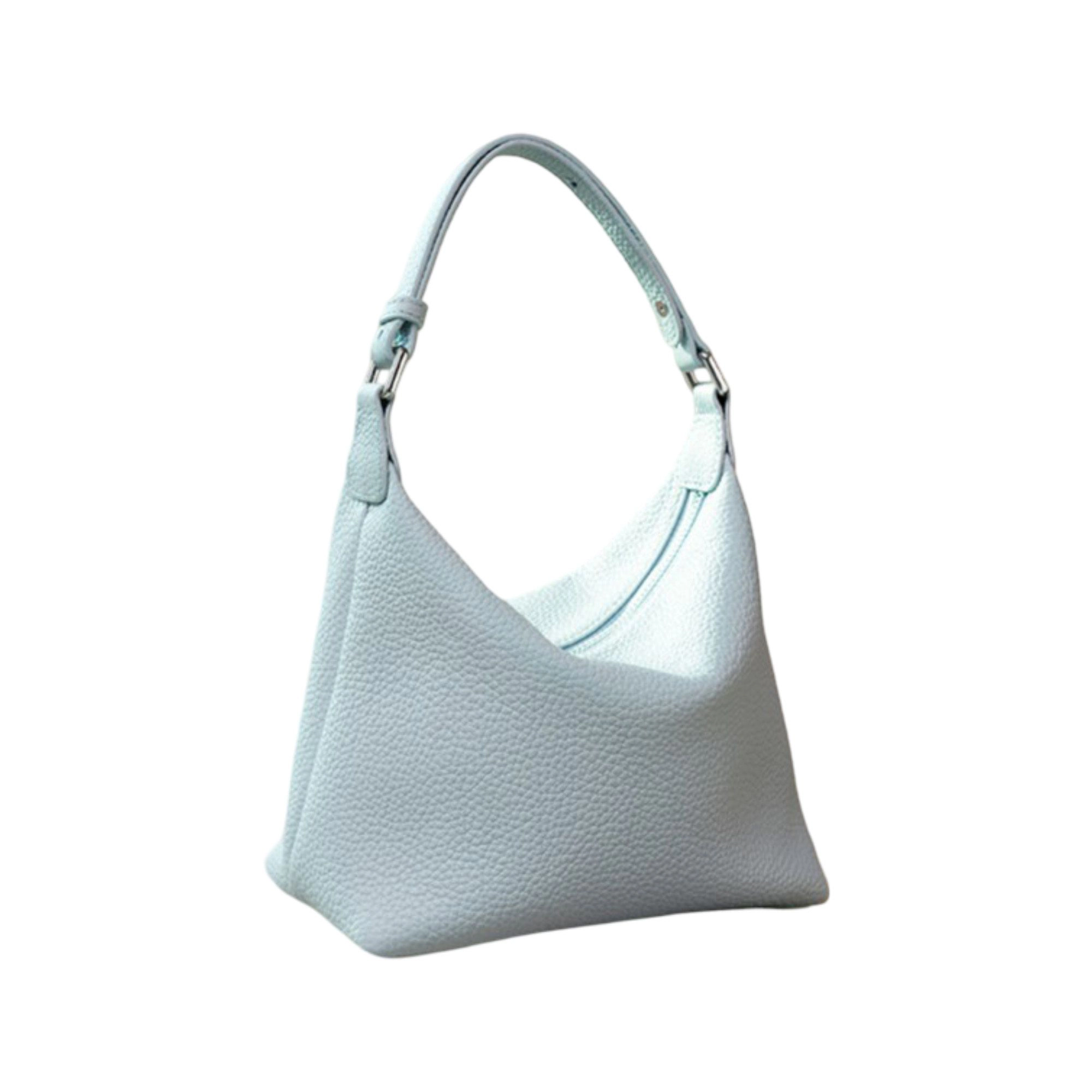 Alilang Women's Pebbled Leather Hobo Shoulder Bag with Adjustable Strap and Convertible Crossbody Design