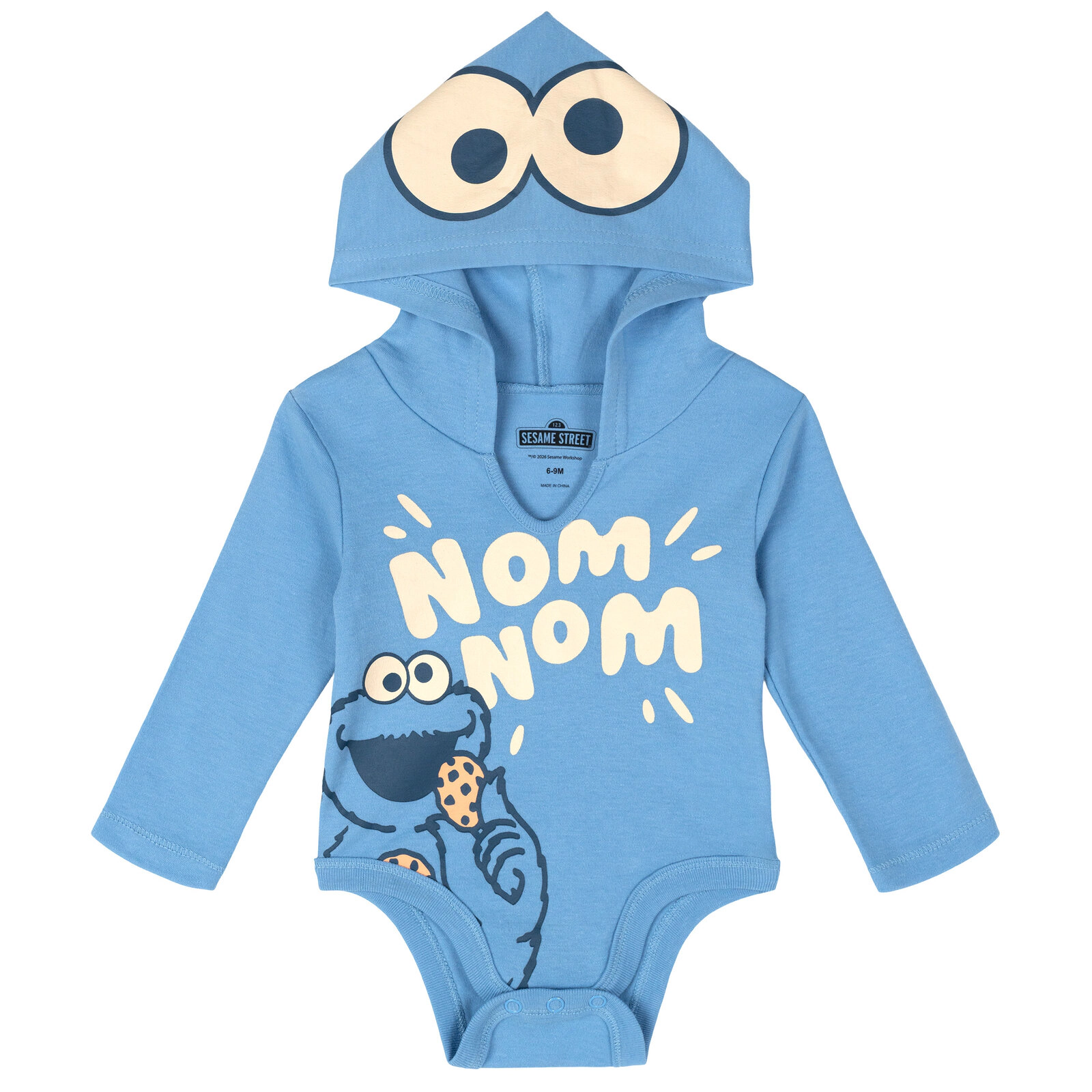 Sesame Street Baby Boys' Cosplay 3-Pack Hooded Bodysuits