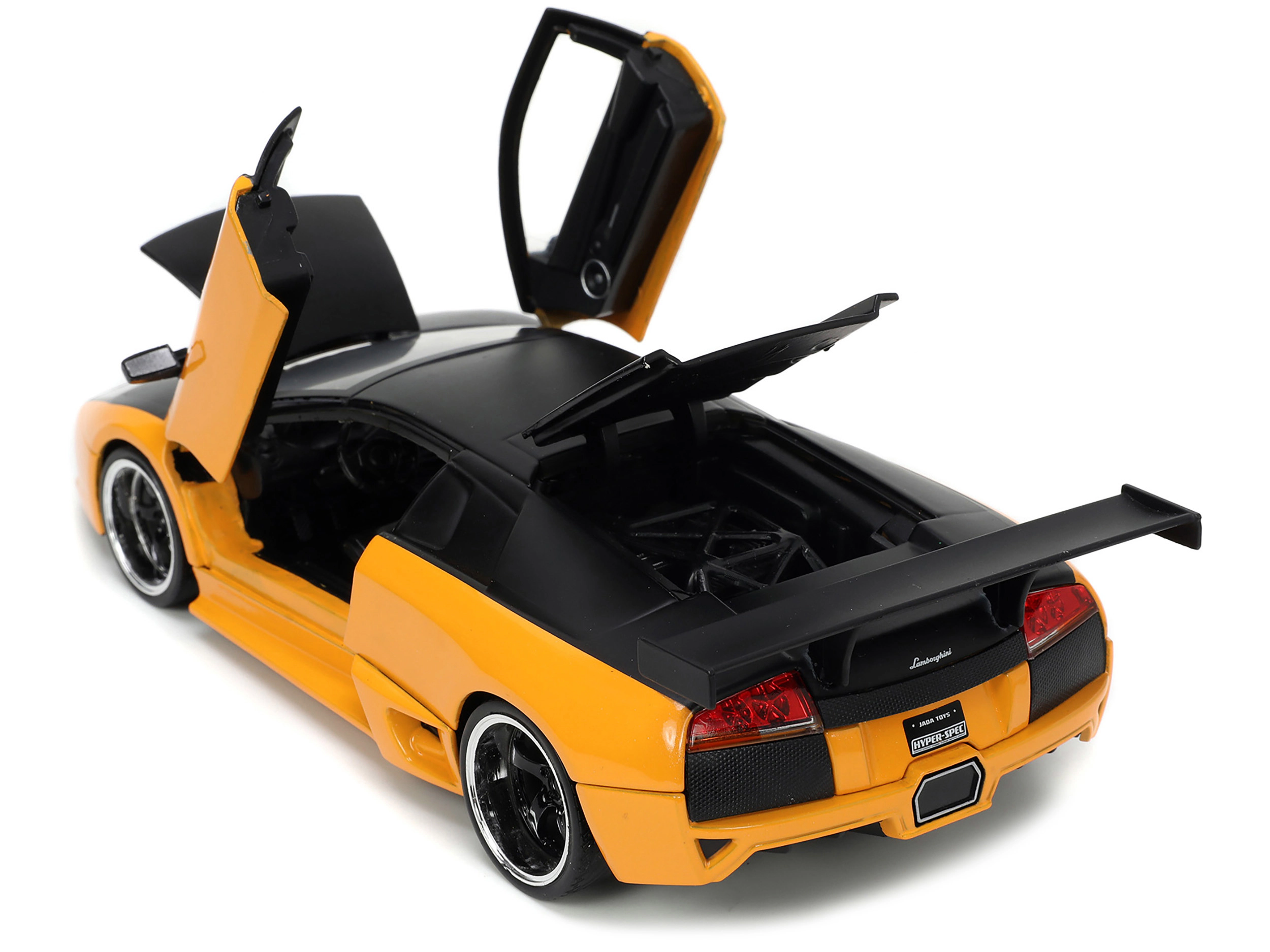 Jada Lamborghini Murcielago LP 640 Yellow Metallic and Matt Black "Hyper-Spec" Series 1/24 Diecast Model Car by Jada