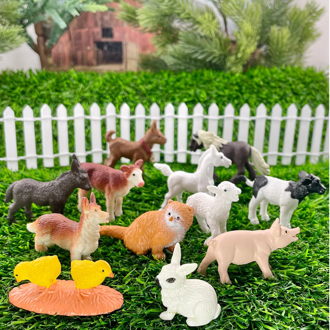 Safari Ltd. - Baby Farm Animals TOOB - contains 12 Mini Figurines