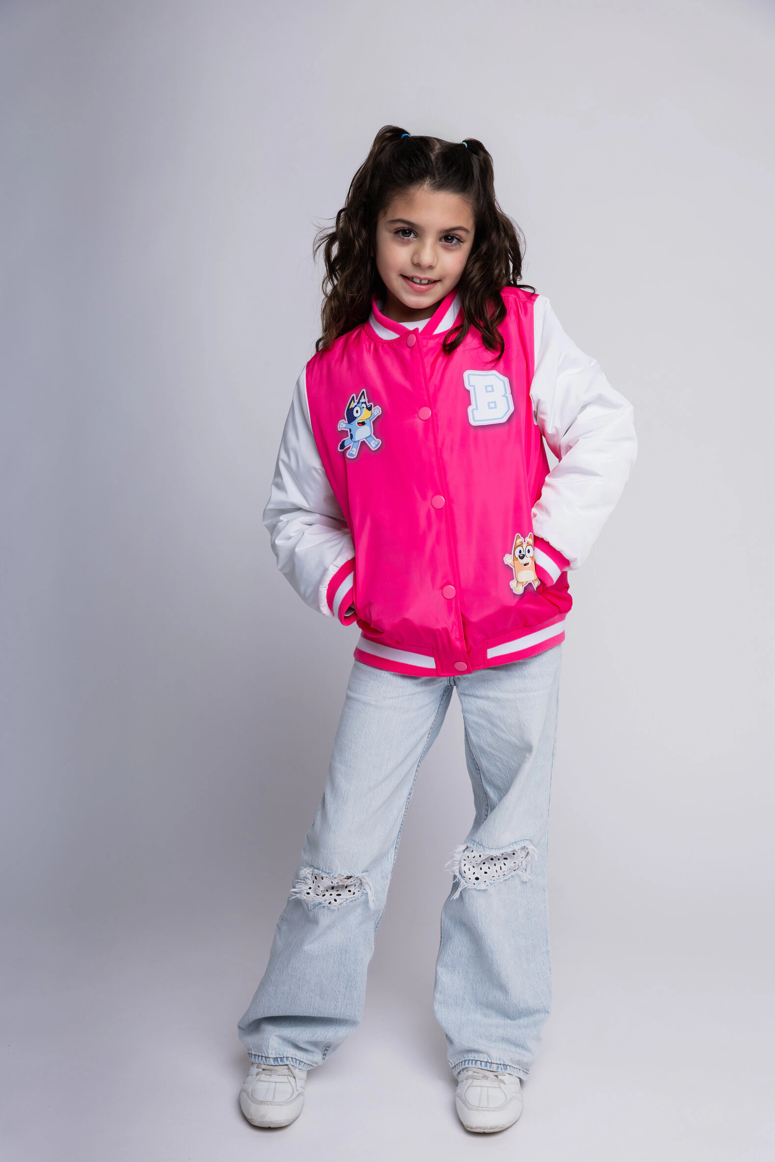 Bluey Girls' Varsity Bomber Jacket
